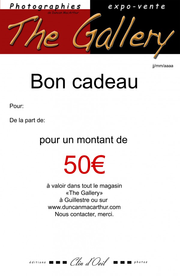 Bon cadeau 50€