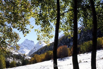 First snow at Pré Michel