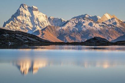 Le Viso depuis le lac du Grand Laus, Malrif.