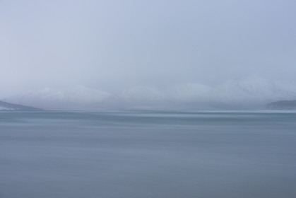 It's snowing! Isle of Harris