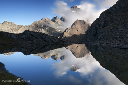 Clot Sablé lake and mount Viso